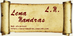 Lena Mandraš vizit kartica